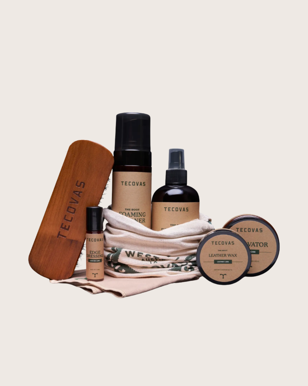 Tecovas Leather Boot Cleaning Care Kit & Brush– Crossbow