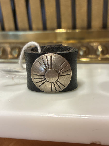 CROSSBOW LEATHER SCARF SLIDE - Sunshine