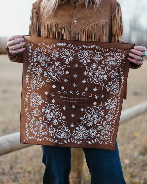 COTTON BANDANA - Chocolate Monogram