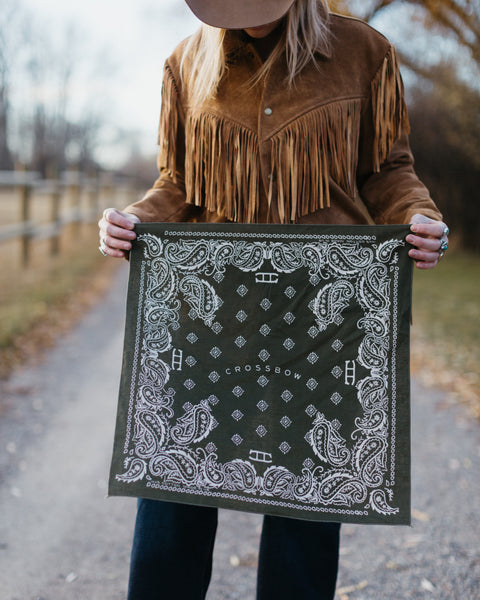 COTTON BANDANA - Army Paisley
