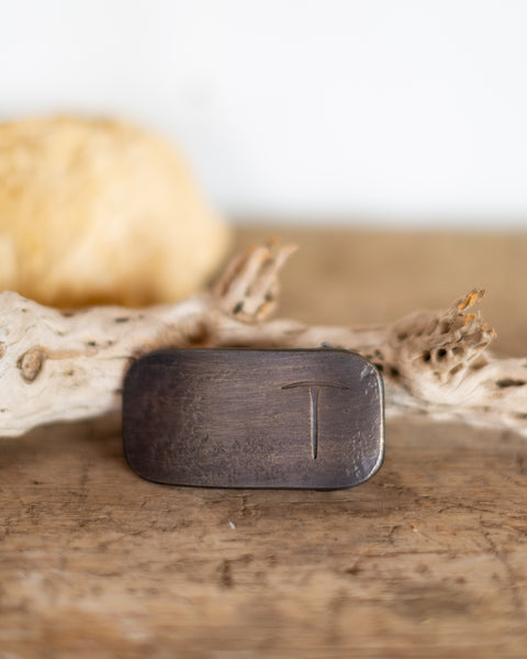 Hand Forged Telluride Belt Buckle, Rectangle