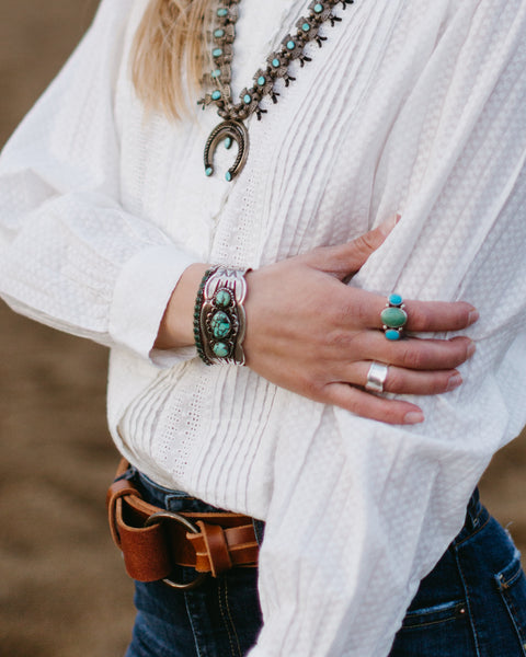 Vintage 3 Stone Navajo Cuff