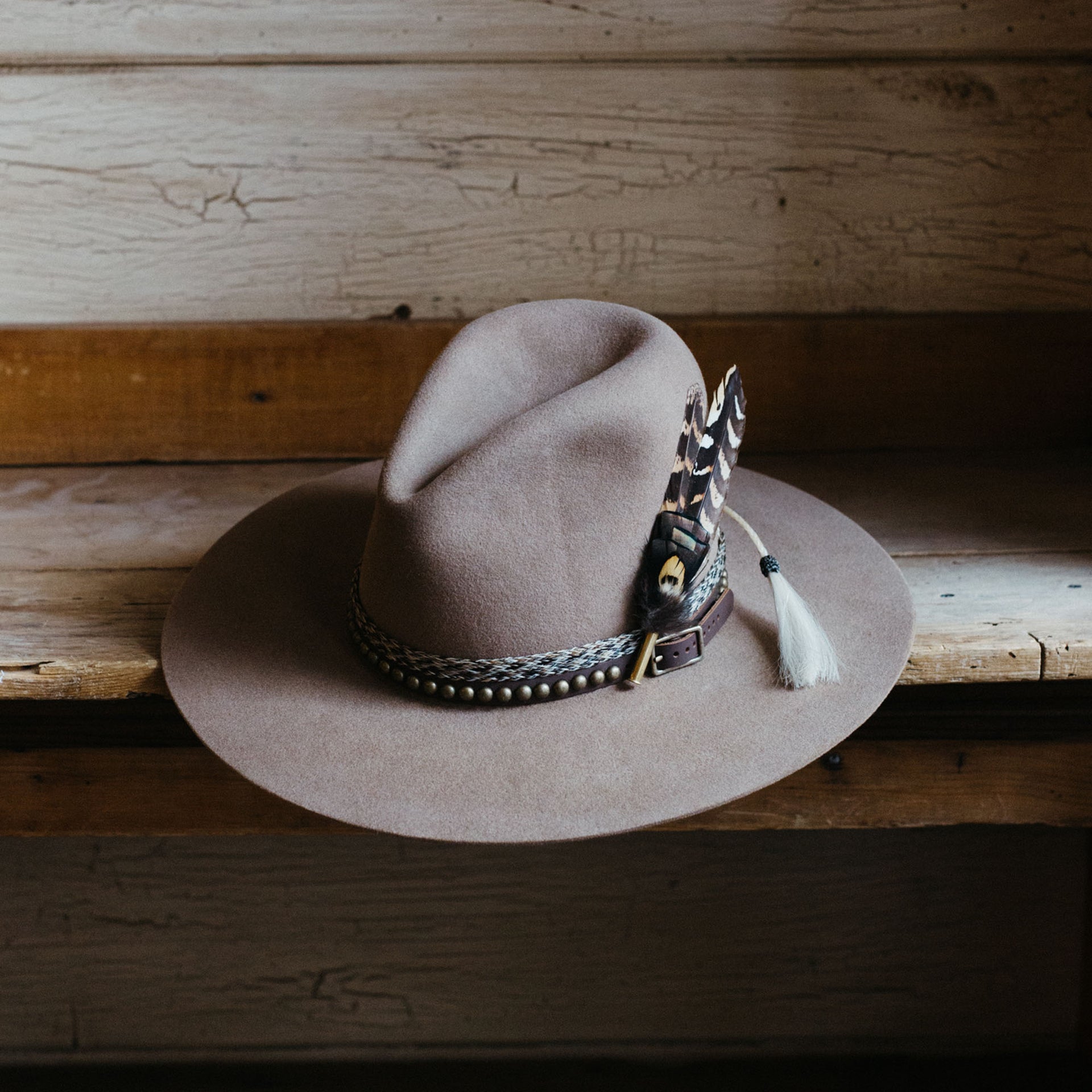 Custom hat shaping bar and leather goods made in Telluride.– Crossbow