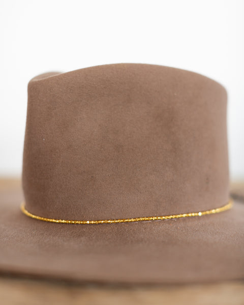 BEADED METAL HAT BAND