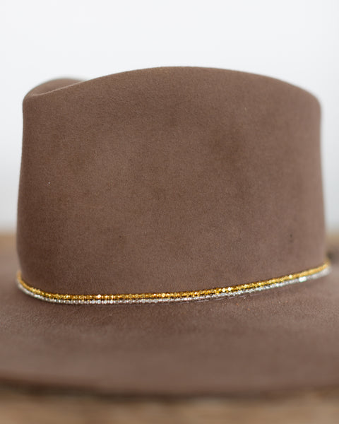 BEADED METAL HAT BAND