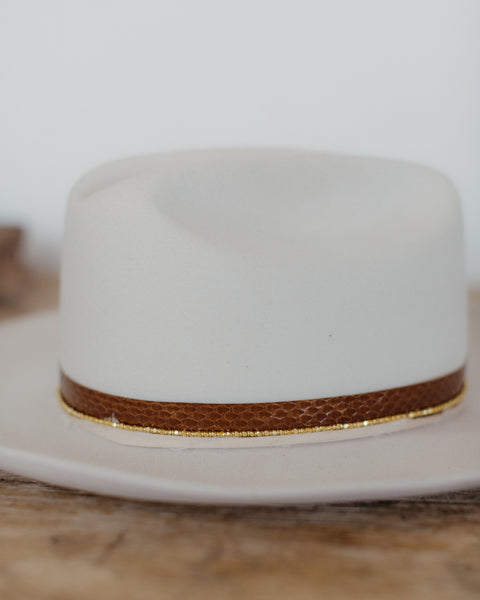 BEADED METAL HAT BAND