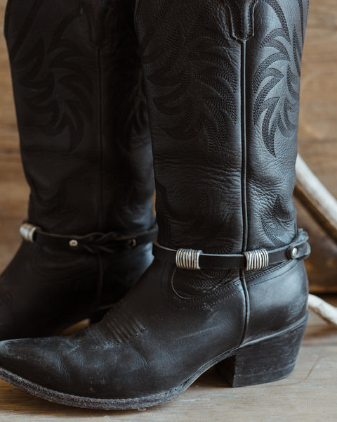 ZEBRA BEAD BOOT BAND - Black