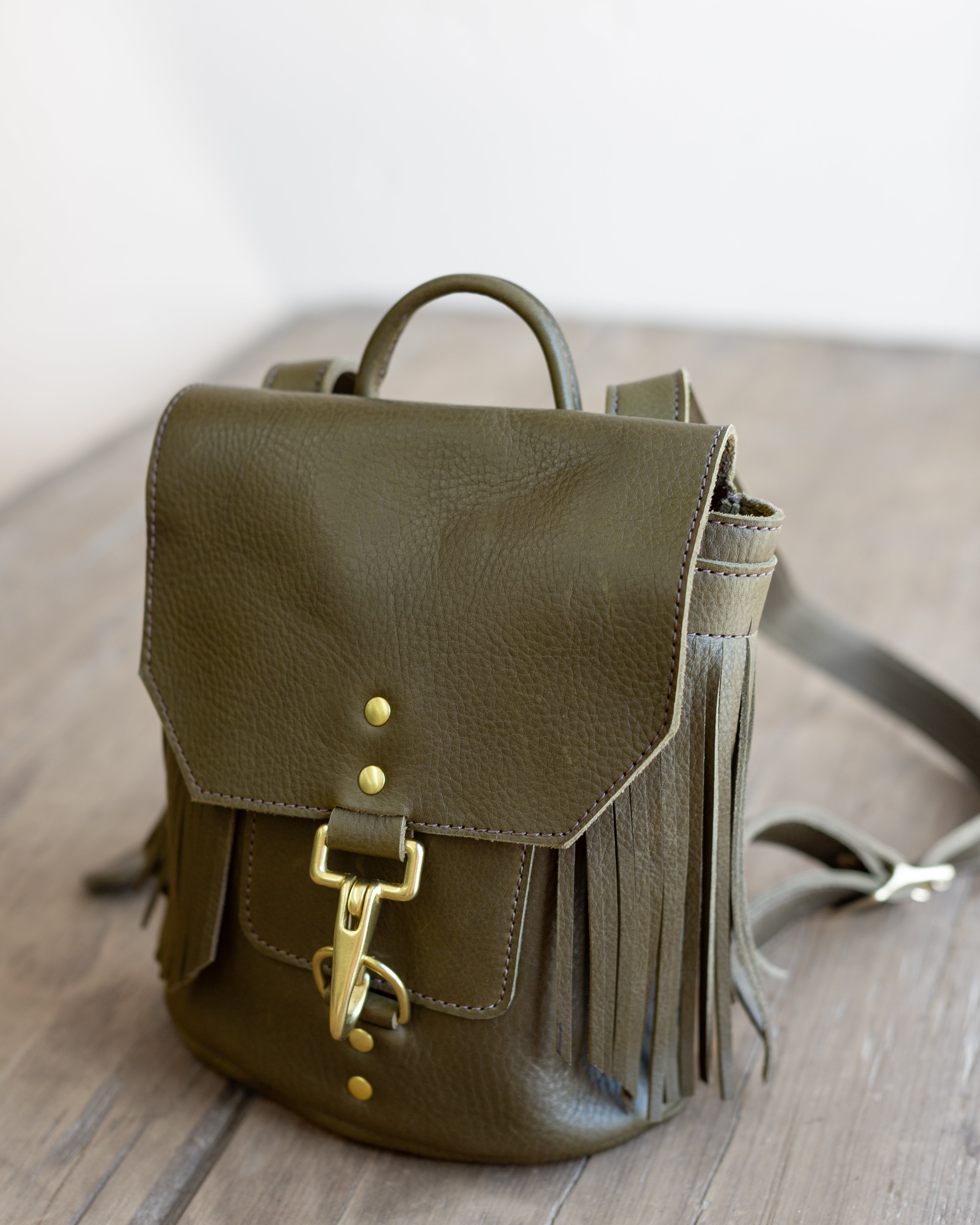 The Mimi Custom Handmade Glovetan Leather Backpack– Crossbow