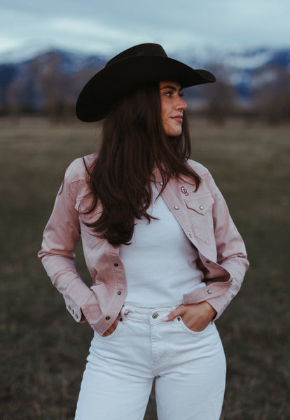 Monogram Western Denim Snap