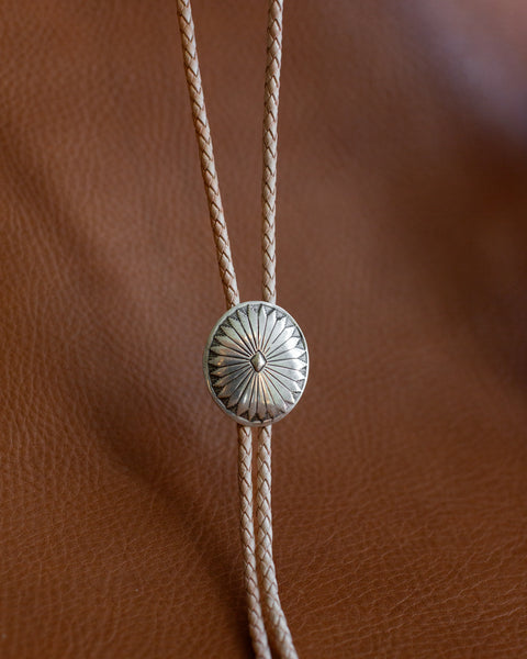 STERLING CONCHO BOLO TIE - Radiant Concho