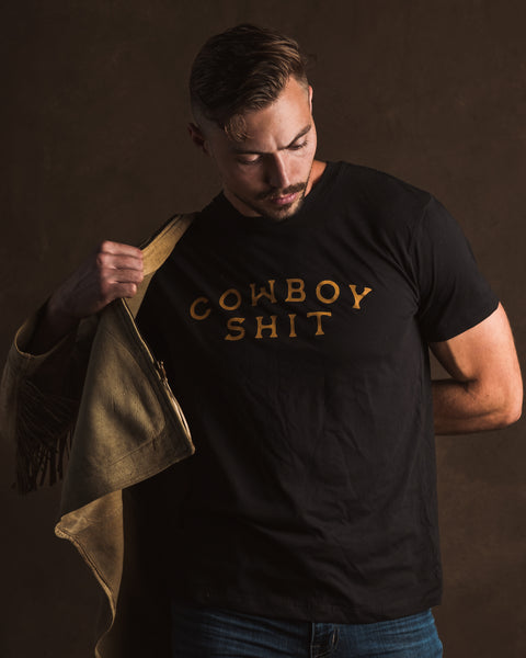 Classic Cowboy Shit T-Shirt - Black