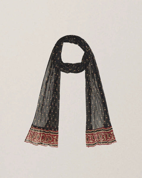 COCORA MONET BLACK COFFEE SCARF