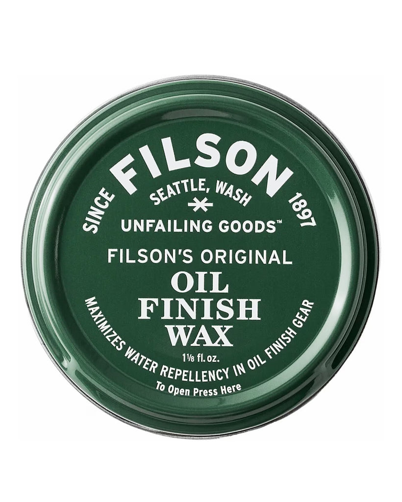 FILSON OIL FINISH WAX 1.25 OZ – REPROOF WAXED COTTON GEAR 