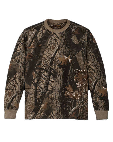 Filson Camo Waffle Knit Thermal Crewneck