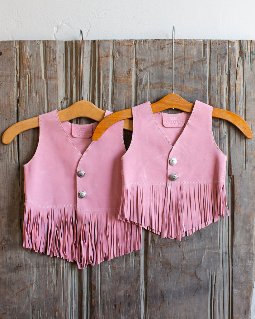 Kids Suede Leather Vest