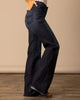 Kimes Ranch Women’s Olivia Jeans Dark Wash High Rise Wide Leg Raw Hem