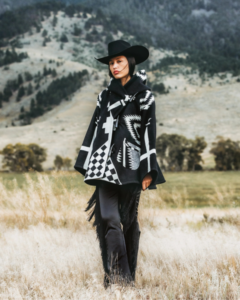 BLACK LOS OJOS CLASSIC CLOAK OS