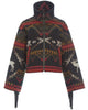 Lindsey Thornburg Lost Trail Cropped Fringe Archer Womens Wool Jacket Black