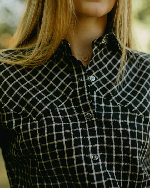 Colt Western Black Check Shirt