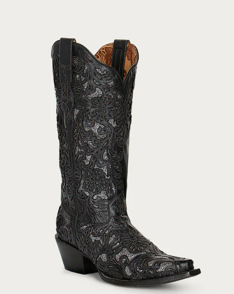 Corral Black Full Inlay Boot