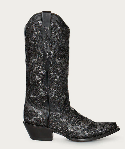 Corral Black Full Inlay Boot