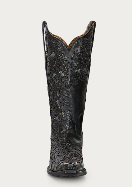 Corral Black Full Inlay Boot