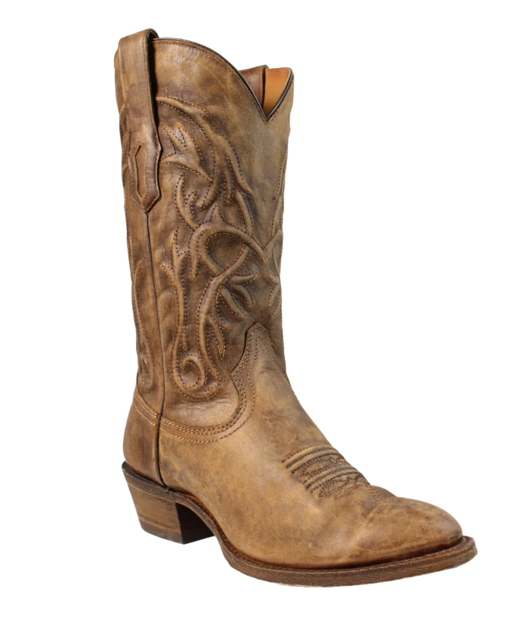 Old Corral Men’s Tan/Light Brown Suede Leather Top Cowboy Western Boots | NEW Corral Men main image 4