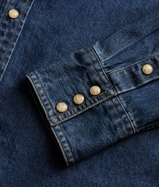 Men's Denim Pearl Snap