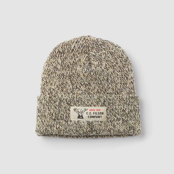 FILSON MEN'S GREY LINED RAGG WOOL KNITTED BEANIE