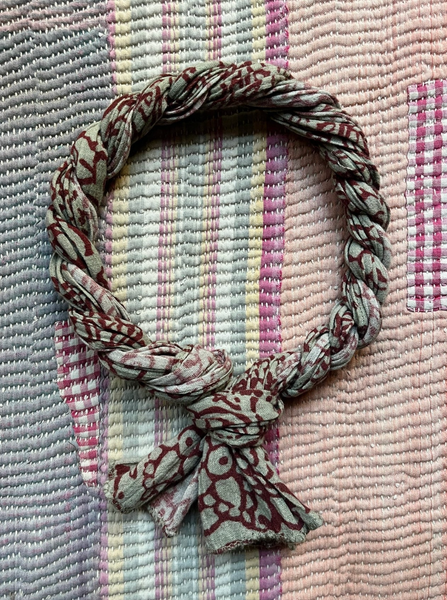 GOA SCARF - Red/Brown Paisley