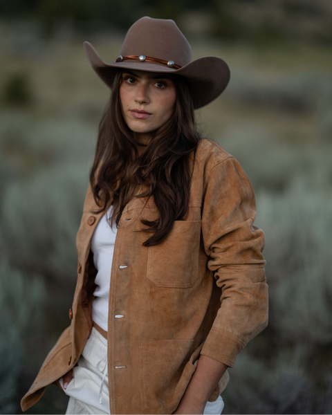 SUEDE CHORE COAT