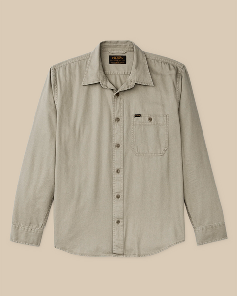 FILSON SHIPWRIGHT FINE TWILL SHIRT - Gray Khaki