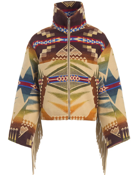 MYSTIC LAKES CROPPED FRINGE ARCHER OS