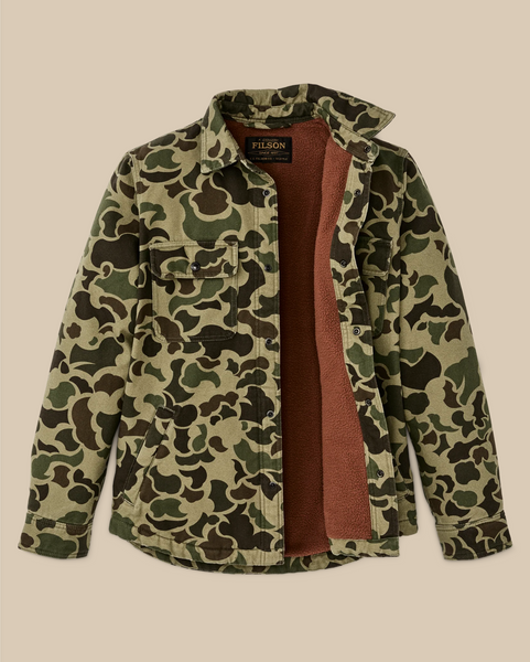 FILSON FLEECE LINED JAC-SHIRT - Tundra Shrub Camo