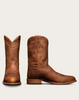 TECOVAS MENS BROWN ROUND TOE LEATHER COWBOY BOOTS