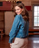 TECOVAS WOMENS DENIM BUTTON DOWN TRUCKER WESTERN VINTAGE INSPIRED JACKET