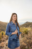 TECOVAS WOMENS DENIM BUTTON DOWN TRUCKER WESTERN VINTAGE INSPIRED JEAN JACKET