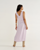 TECOVAS WOMENS EMBROIDERED COMFY V NECK SLIP DRESS