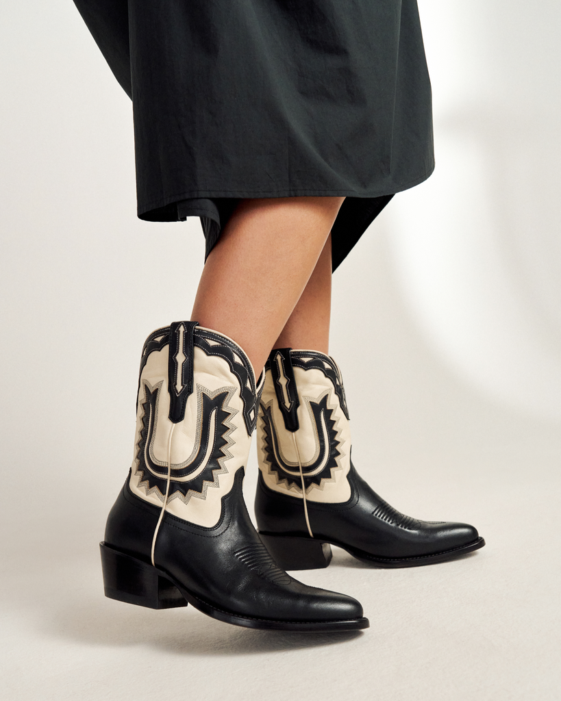 TECOVAS WOMEN'S COWBOY BOOTS THE JOLENE LEATHER ANKLE WESTERN BOOTIE