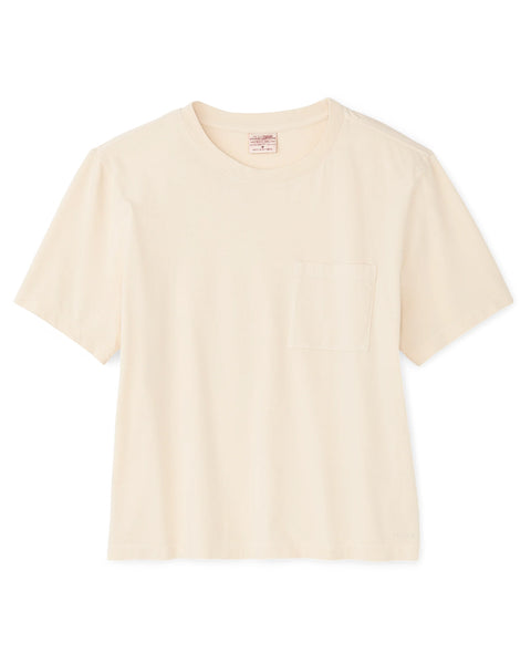 WOMEN'S SHORT SLEEVE POCKET TEE - White