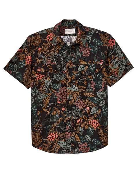 FILSON WASHED SHORT SLEEVE FEATHER CLOTH SHIRT - Northwest Rainforest