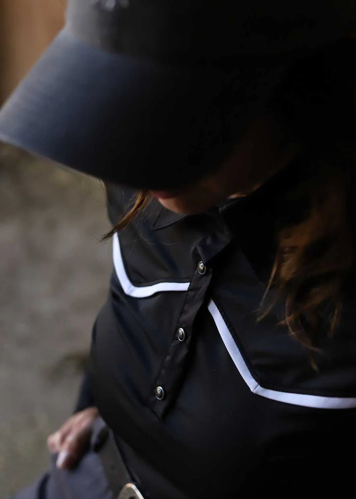WOMENS COLT PERFORMANCE WESTERN LONG SLEEVE BUTTON DOWN SHIRT