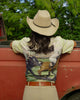 WOMENS VAQUERO HORSE SHIRT VINTAGE WESTERN SHORT SLEEVE