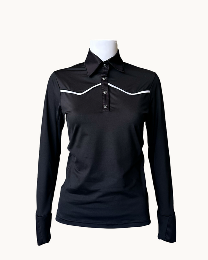 WOMENS WESTERN LONG SLEEVE BUTTON DOWN SHIRT