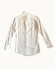 WOMENS WHITE LINEN WESTERN BUTTON DOWN SHIRT