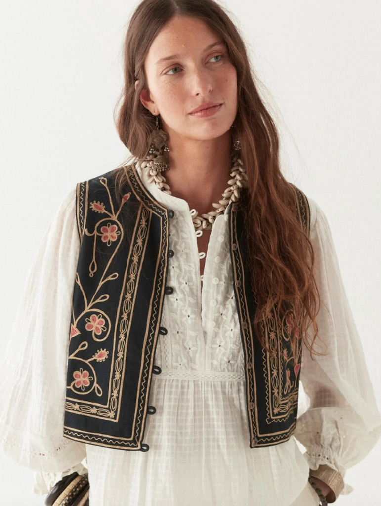 WOMEN'S FLORAL VEST | HENDRIX GARDEN-GABRI