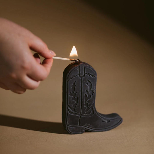 Cowboy Boot Candle - Crossbow