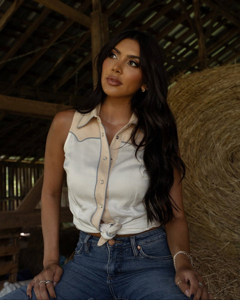 ATLANTA SHIRT - White and Cream