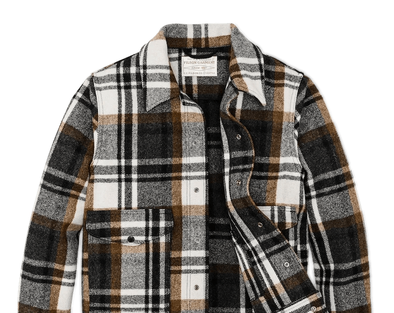 Filson Men's Lined Mackinaw Wool Work Vest - Charcoal - Large