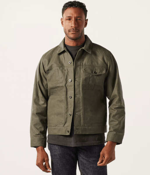 FILSON TIN CLOTH SHORT LINED CRUISER JACKET - Crossbow